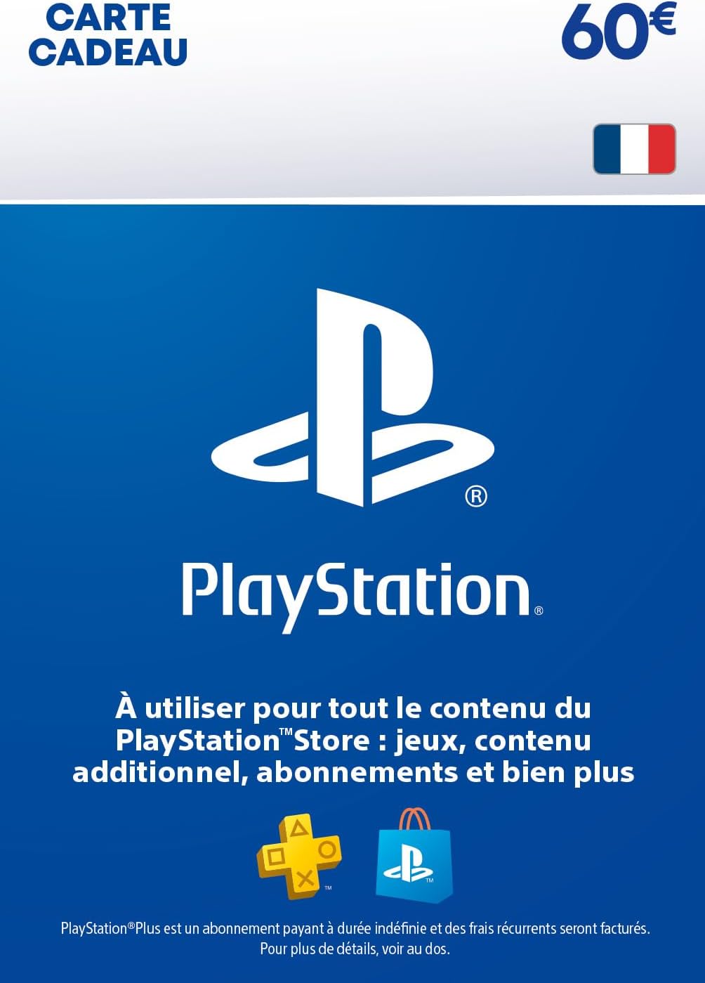 10€ Carte Cadeau PlayStation | Compte PSN français uniquement - UGiftscards