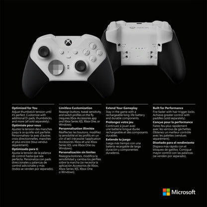 Xbox Core Wireless Gaming Controller – Robot White – Xbox Series X|S, Xbox One, Windows PC, Android, and iOS