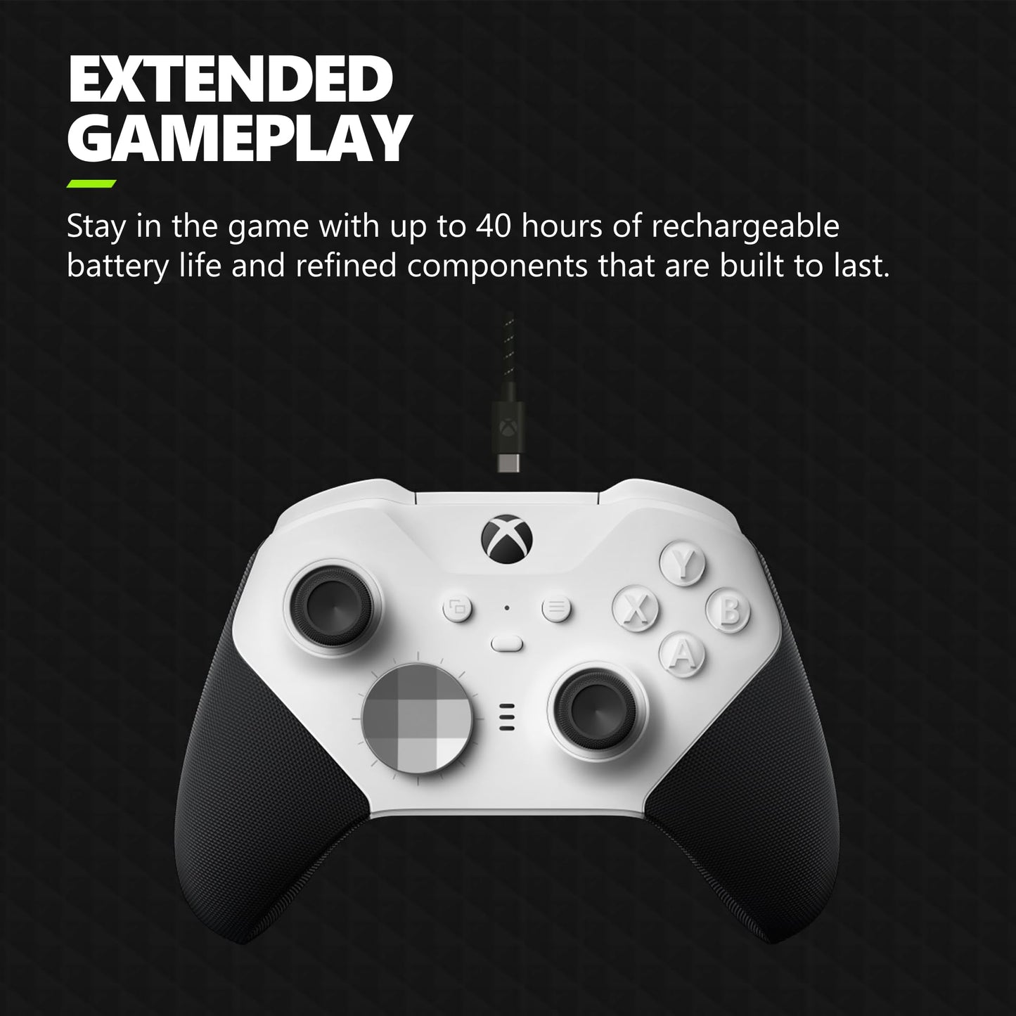 Xbox Core Wireless Gaming Controller – Robot White – Xbox Series X|S, Xbox One, Windows-PC, Android und iOS 