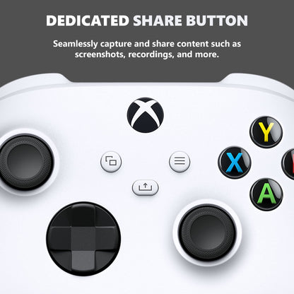 Xbox Core Wireless Gaming Controller – Robot White – Xbox Series X|S, Xbox One, Windows-PC, Android und iOS 