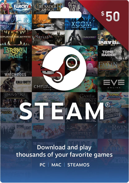 Steam Gift Card - $50 - $50 Edition - UGiftscards